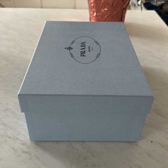 “Authentic Prada Calzature Donna Empty Shoe Box dimensions are 11 1/2”x 8 1/4”. - Picture 5 of 12